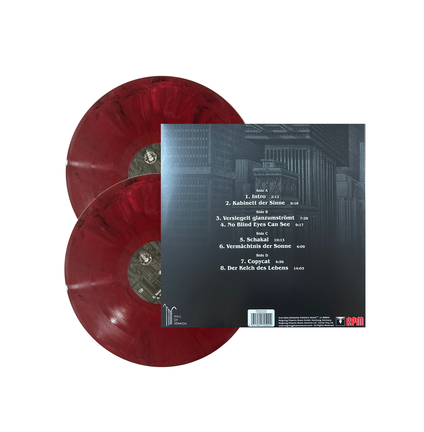 Lacrimosa Inferno Rojo Blood Red 2 Lp Vinyl