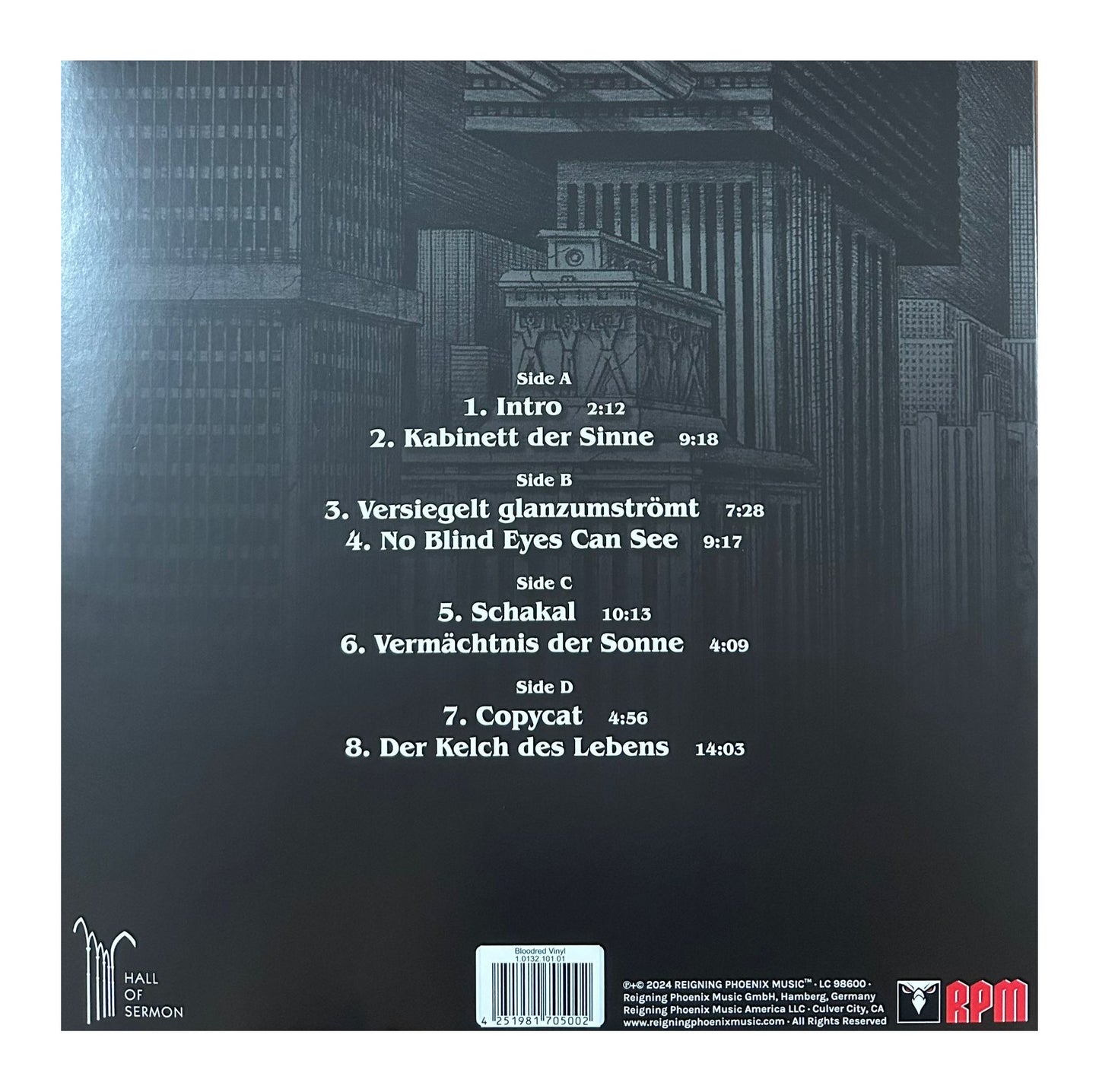 Lacrimosa Inferno Rojo Blood Red 2 Lp Vinyl