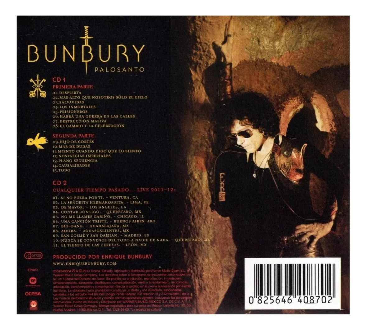 Enrique Bunbury - Palosanto - 2 Discos Cd