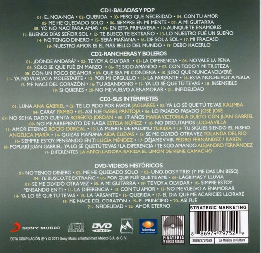 Juan Gabriel 40 Aniversario 3 Discos Cd 's + Dvd