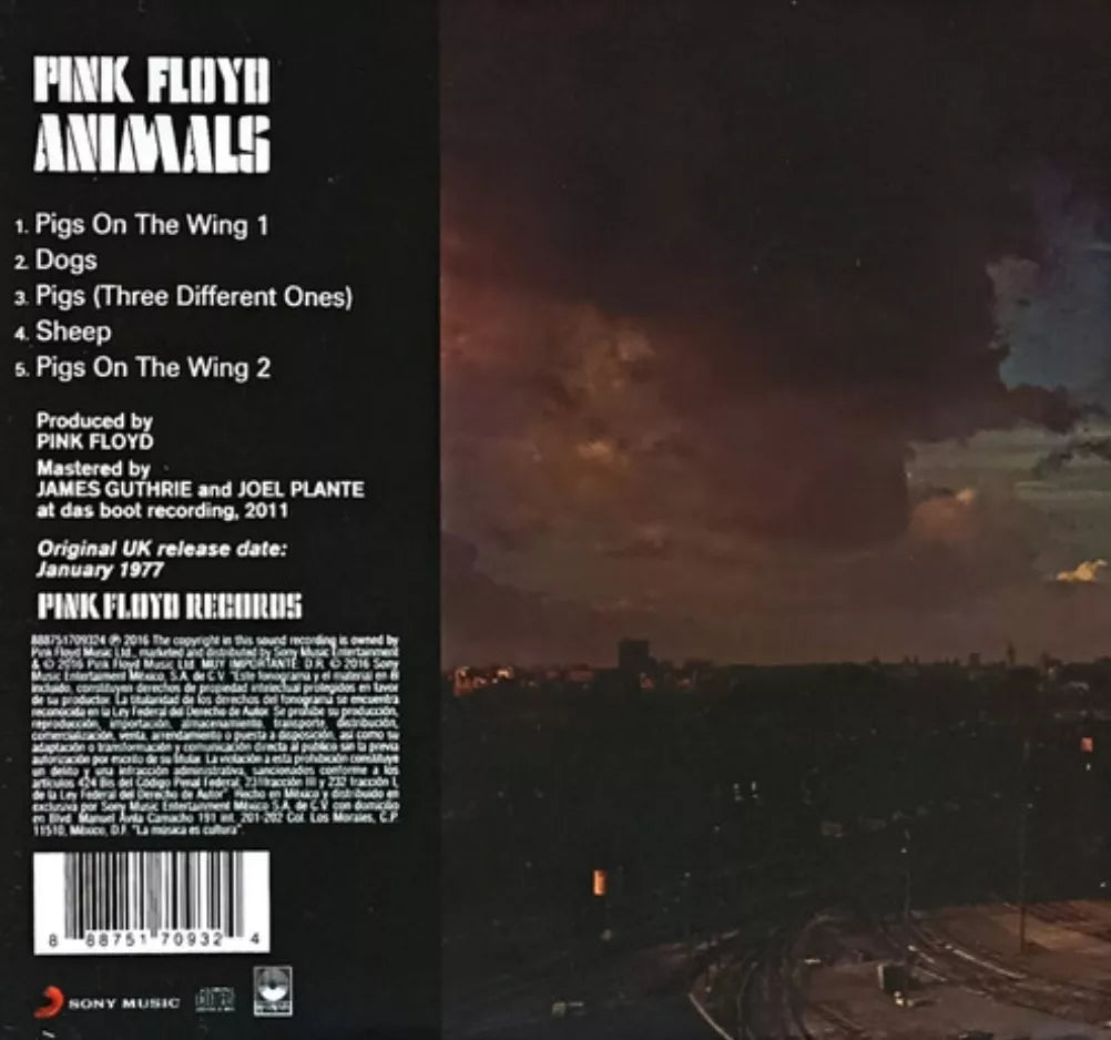 Pink Floyd - Animals 1977 - Disco Cd- 5 Canciones