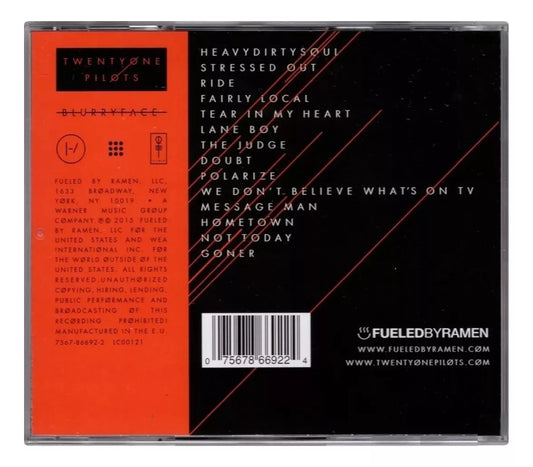 Blurryface - Twenty One Pilots - Cd -