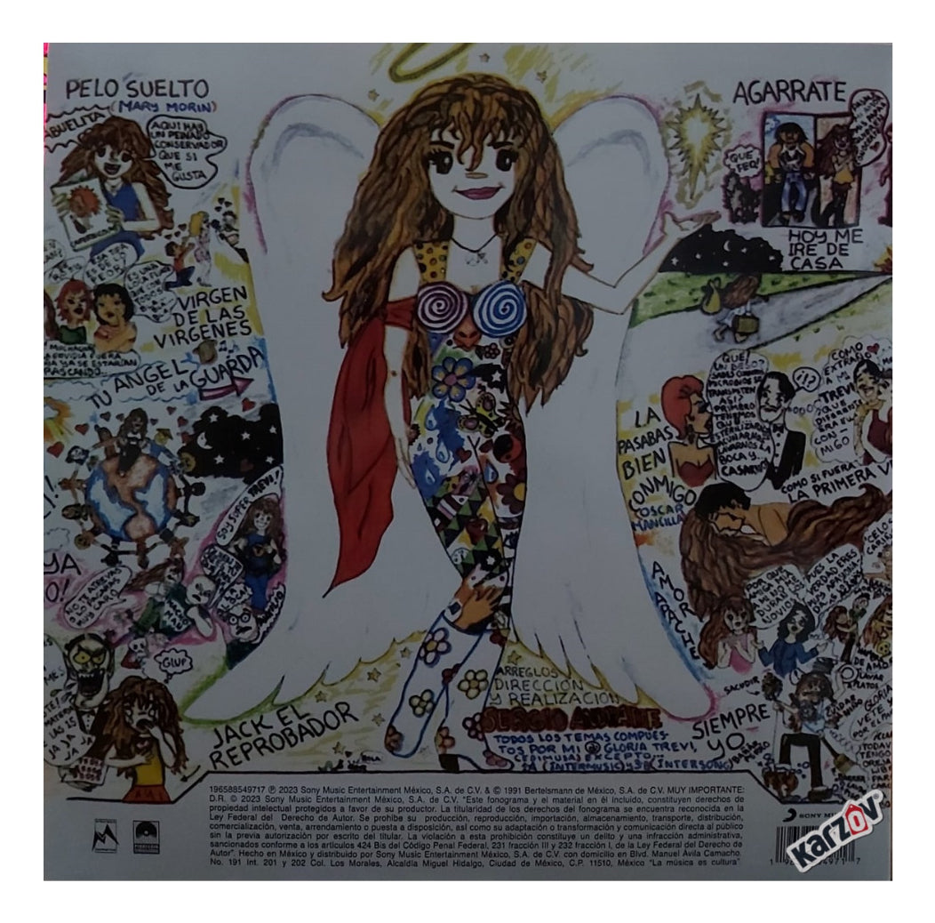 Gloria Trevi Tu Angel De La Guarda Pink Rosa Lp Vinyl