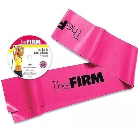 Kit Banda Pilates Resistencia Baja Rosa The Firm