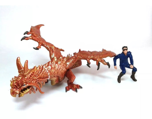 Dragon Del Trueno Con Drake 10121 Pintado A Mano Safari Ltd