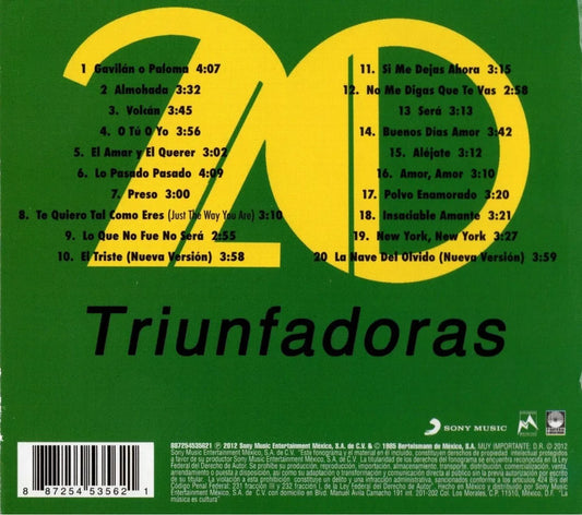 Jose Jose - 20 Triunfadoras - Discos Cd