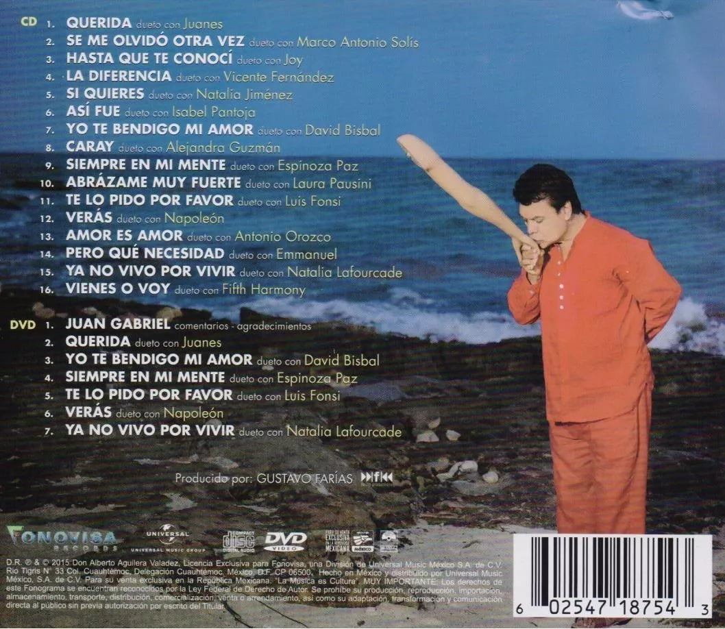 Juan Gabriel Los Duo 2 Discos Cd + Dvd