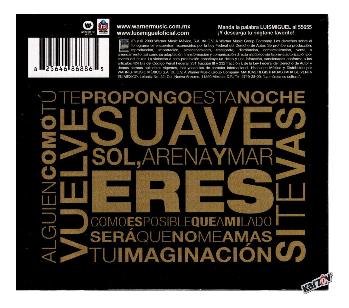 Luis Miguel No Culpes A La Noche Club Remixes Disco Cd
