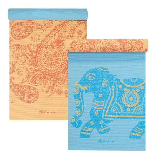Tapete Para Yoga Gaiam Premium Reversible 5 Mm ( Elefante )