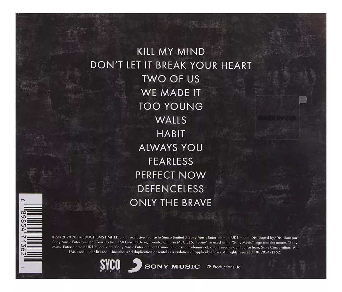 Louis Tomlinson - Walls - Disco Cd - (12 Canciones)