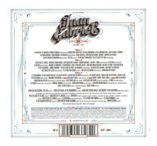 Juan Gabriel 50 Años De Ser El Divo De Juarez 3 Discos Cd + Dvd