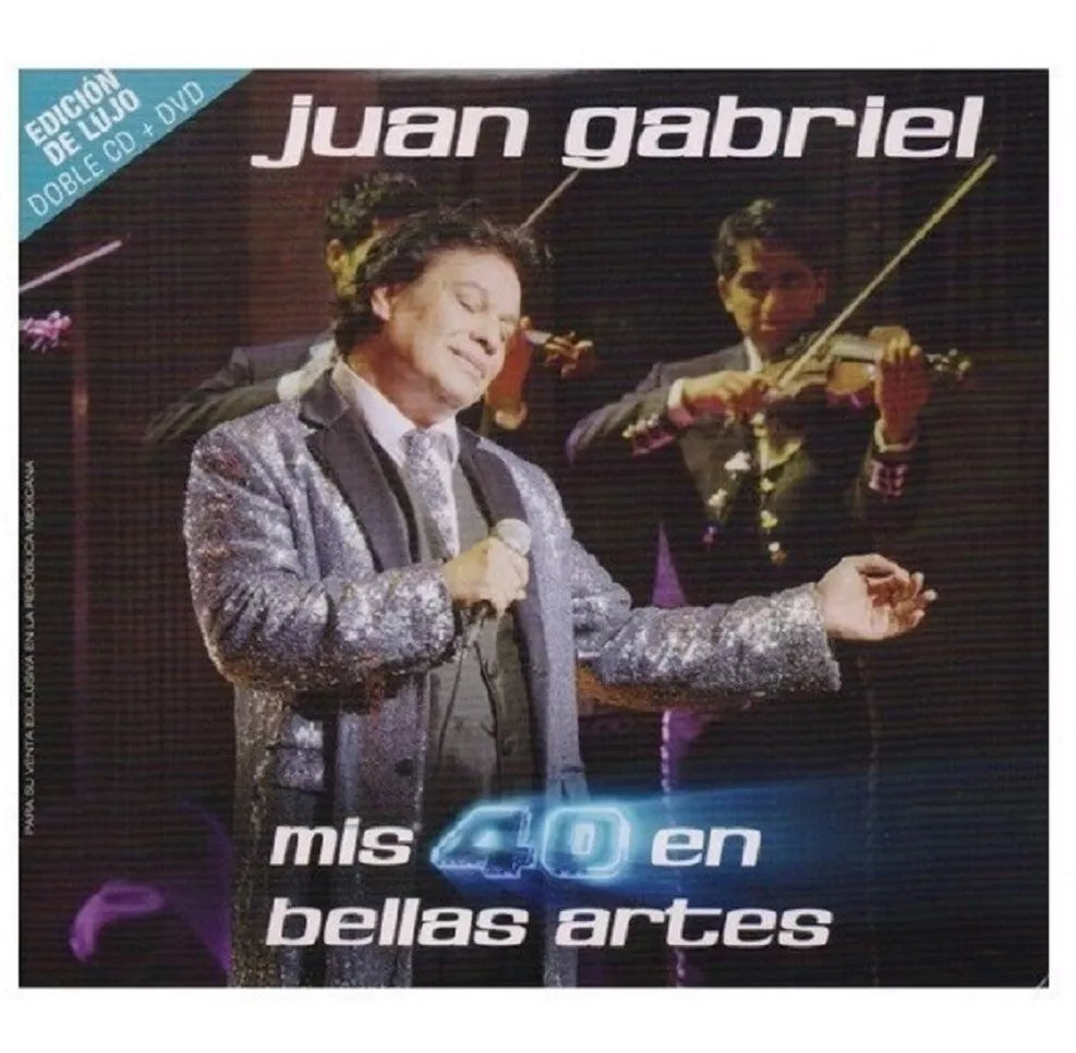 Juan Gabriel Mis 40 En Bellas Artes 2 Discos Cd + Dvd