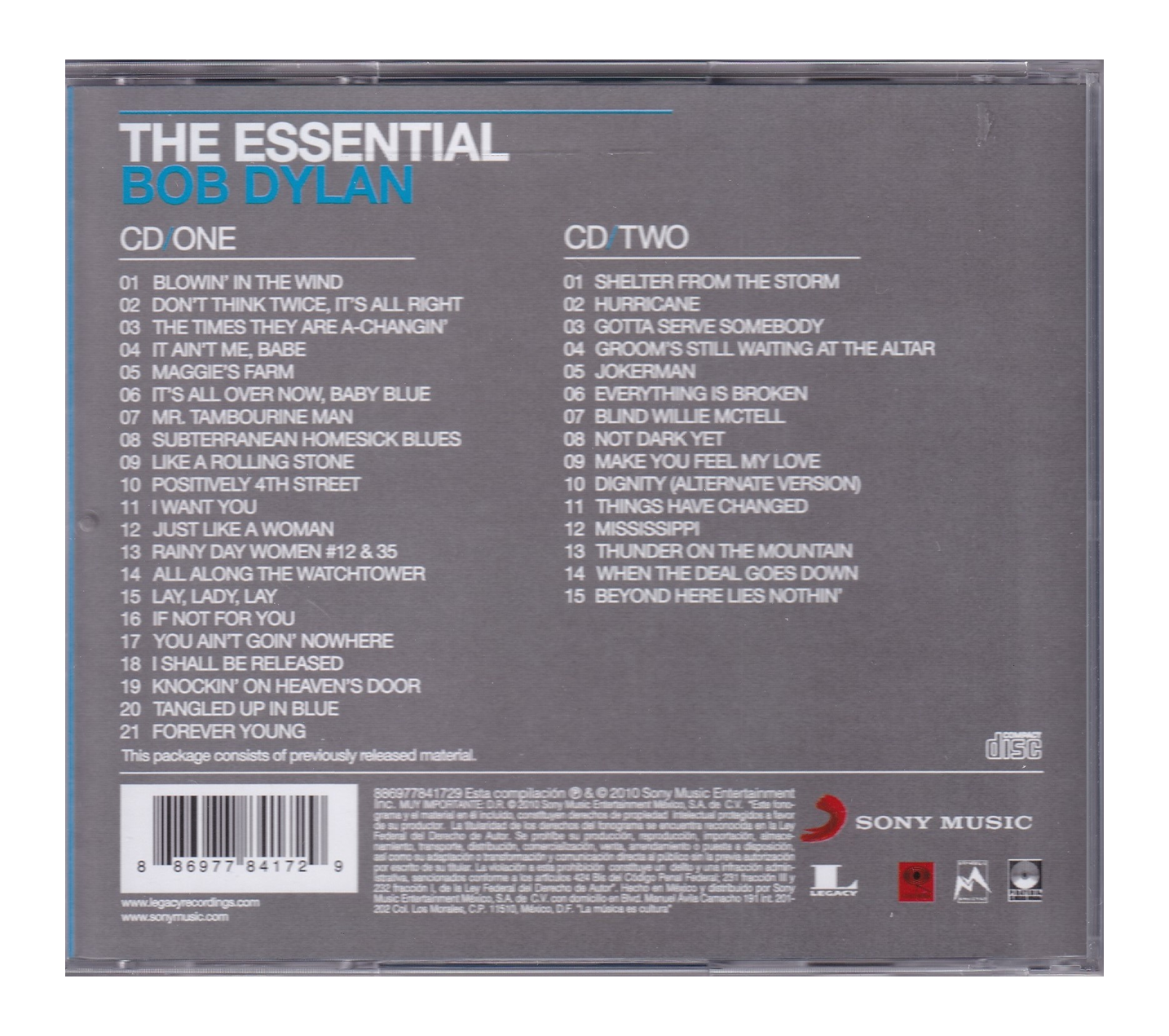 The Essential Bob Dylan 2 Discos Cd
