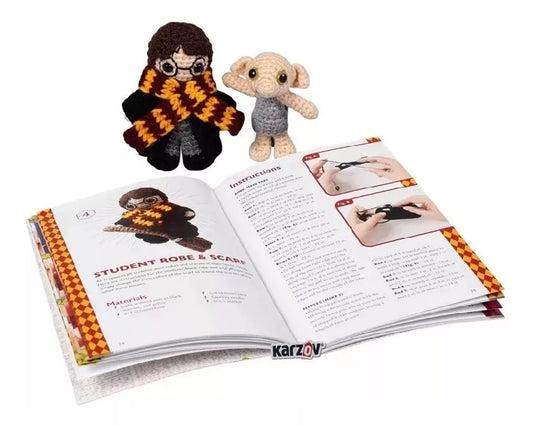 Libro Y Kit De Crochet De Harry Potter Con Gancho De Varita