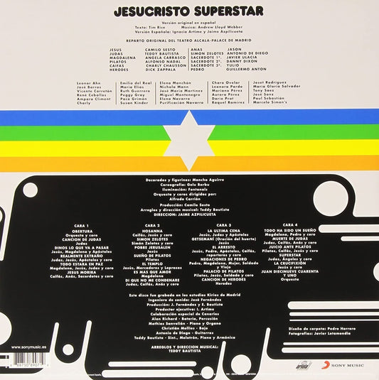 Jesucristo Superstar Camilo Sesto Español 2 Lp Vinyl