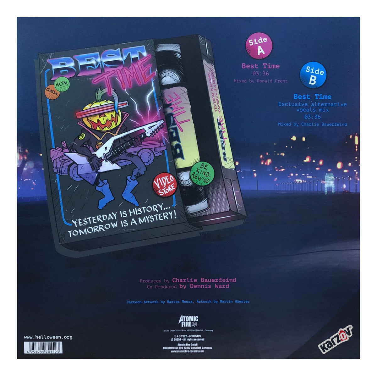 Helloween Best Time Pink Rosa Lp Vinyl