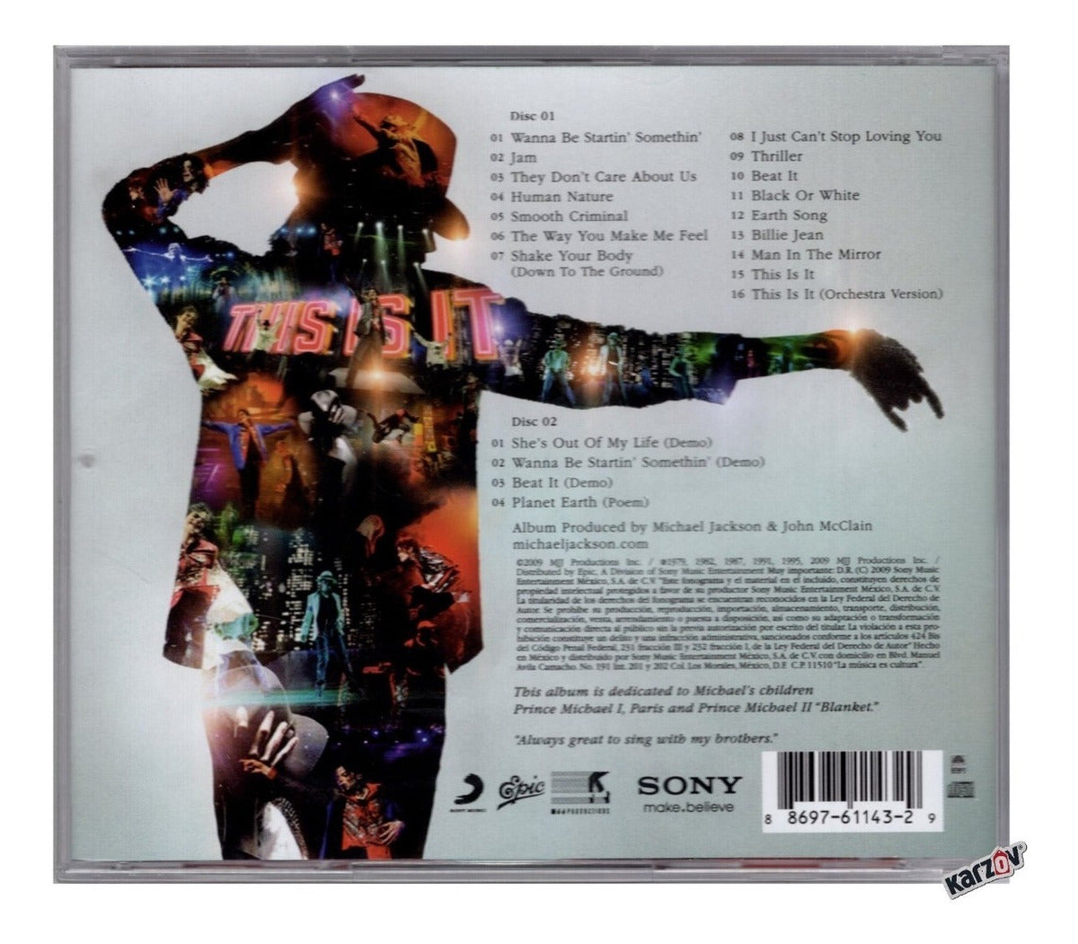 Michael Jackson This Is It Deluxe Soundtrack 2 Discos Cd 's