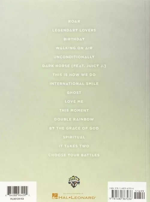 Katy Perry Prism, De Katy Perry. Editorial Hal Leonard, Tapa Blanda En Inglés, 2014