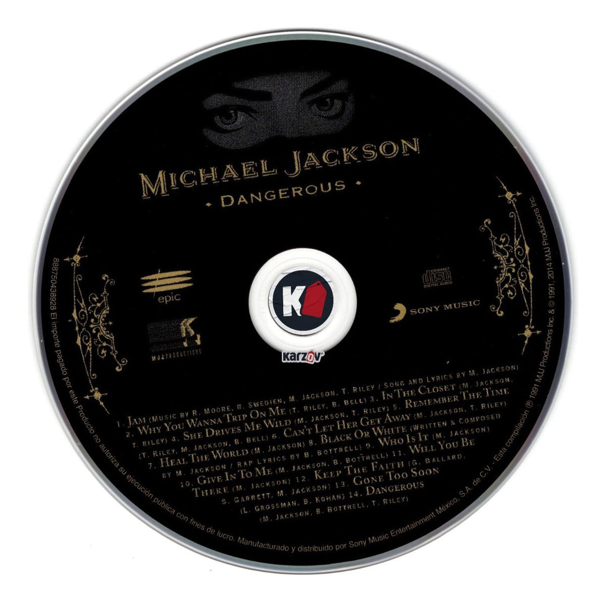 Michael Jackson Dangerous Disco Cd