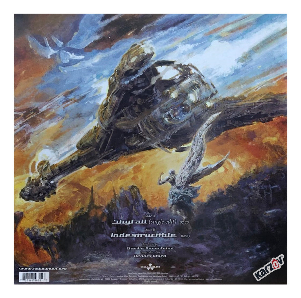 Helloween Skyfall Orange Anaranjado Lp Vinyl