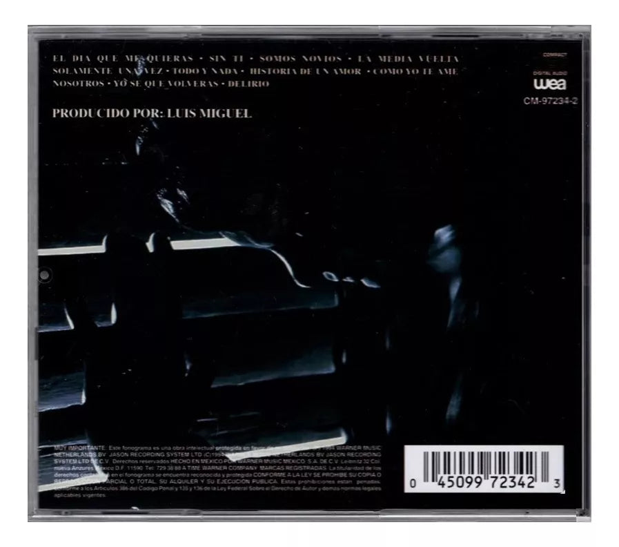 Luis Miguel Segundo Romance Disco Cd