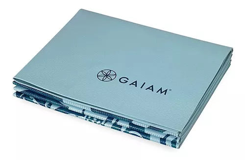 Tapete Para Yoga Plegable Azul 2 Mm Foldable Mat Gaiam Color Celeste