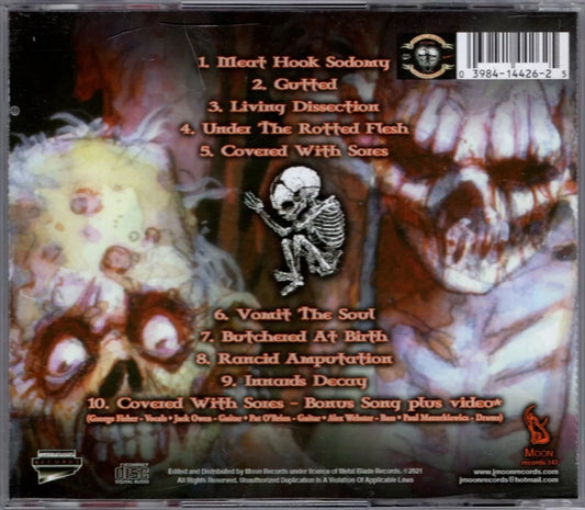 Cannibal Corpse Butchered At Birth Disco Cd