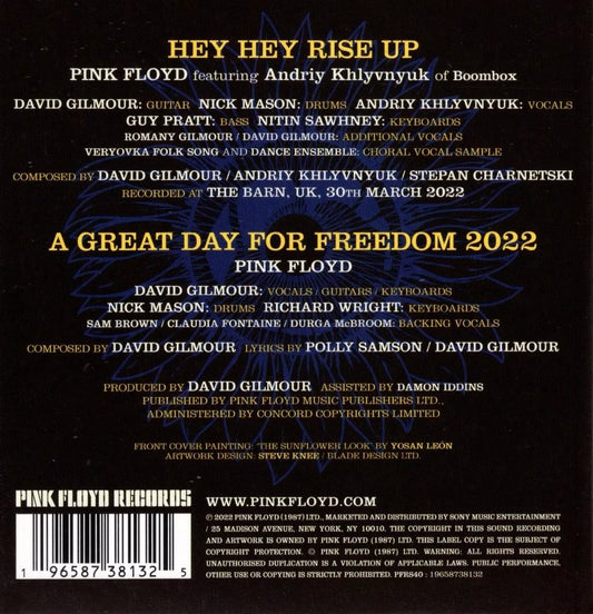 Pink Floyd Andriy Khlyvnyuk Hey Hey Rise Up Importado Cd