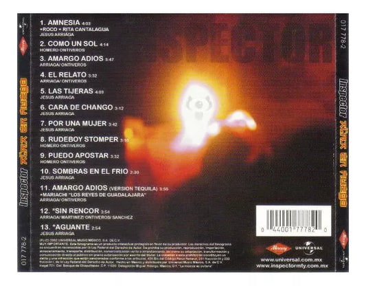 Inspector Alma En Fuego Disco Cd
