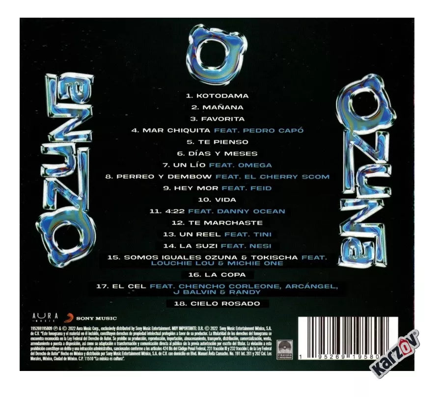 Ozuna Ozutochi Disco Cd