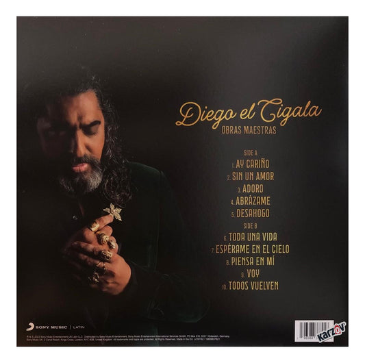 Diego El Cigala Obras Maestras Gold Dorado Lp Vinyl