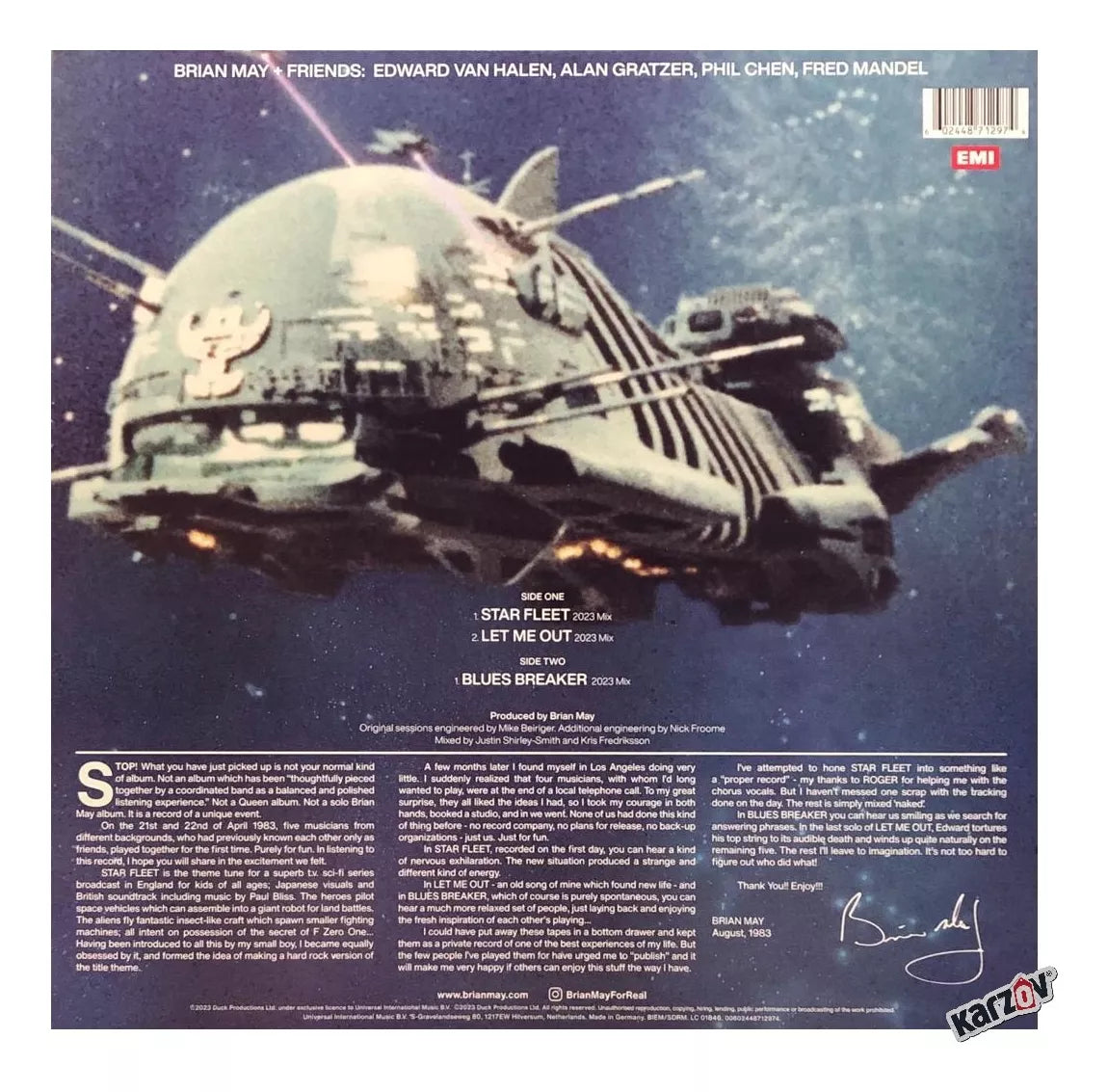 Brian May Star Fleet Project 40th Anniversary Lp Vinyl