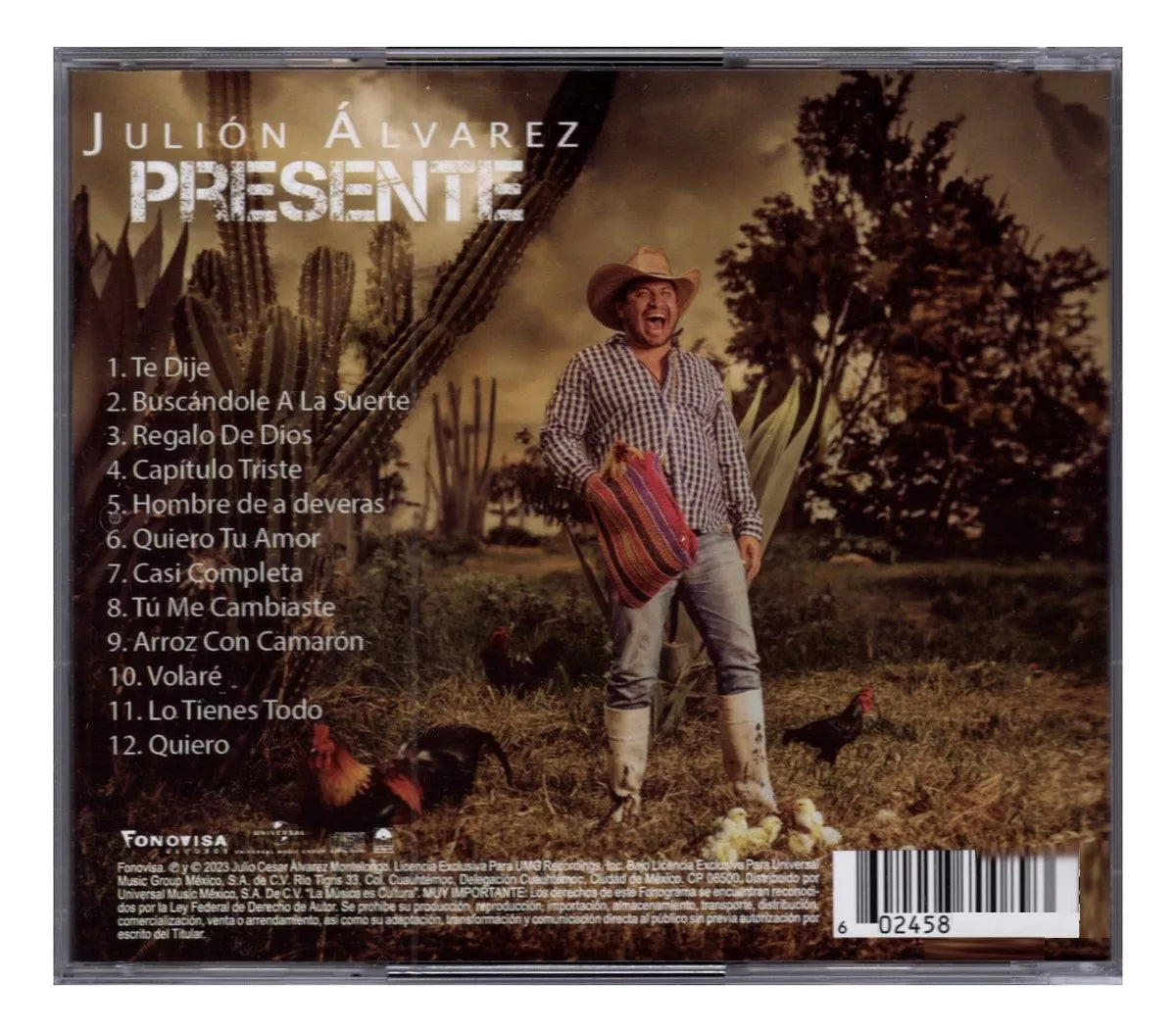 Julion Alvarez Presente Disco Cd
