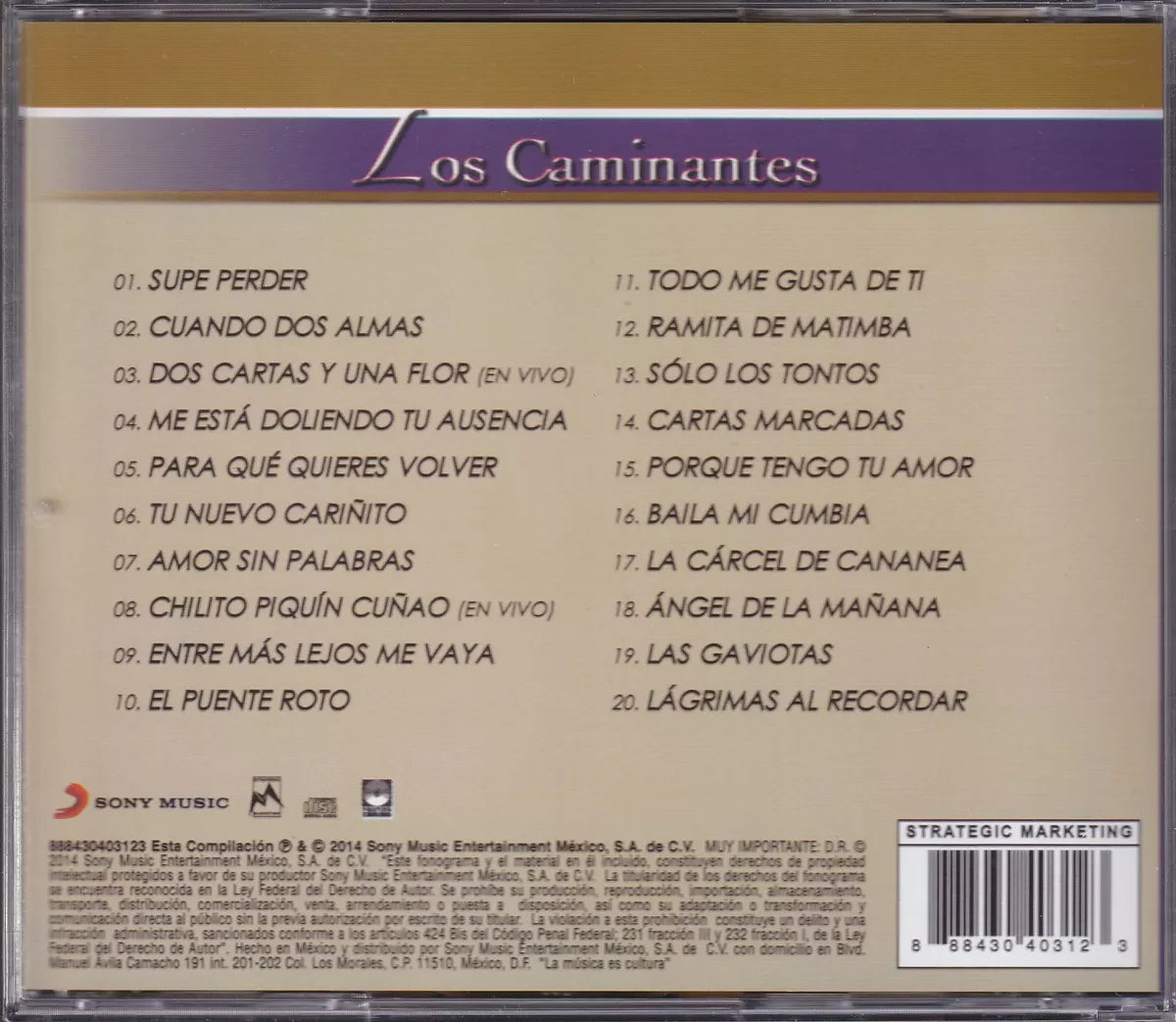 Los Caminantes Brillantes Cd