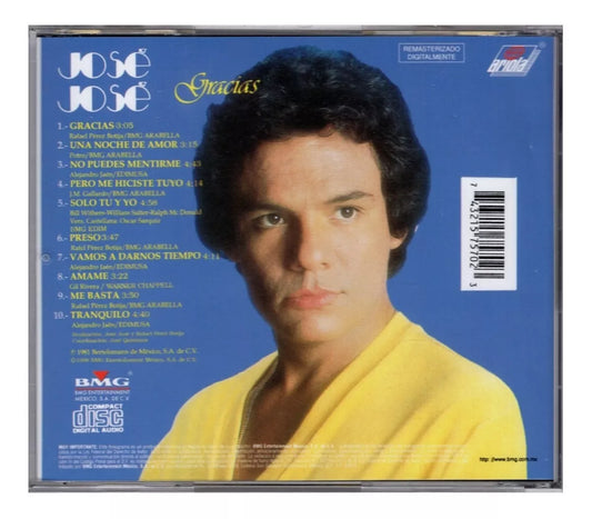 Jose Jose Gracias Disco Cd 10 Canciones
