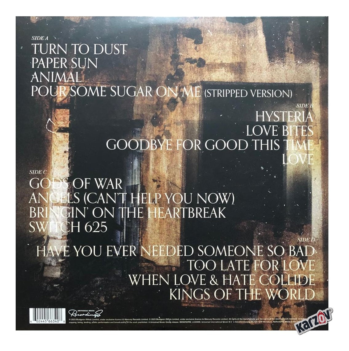 Def Leppard Drastic Symphonies Clear Transparente 2 Lp Vinyl