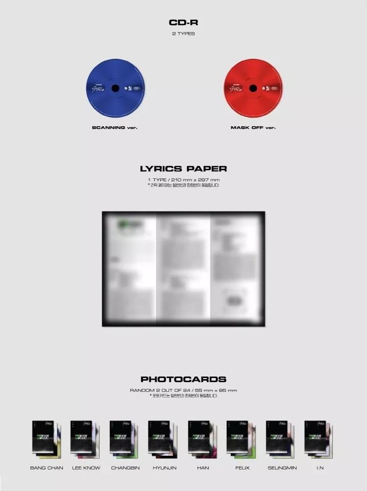 Stray Kids Oddinary Mini Álbum Original Azul