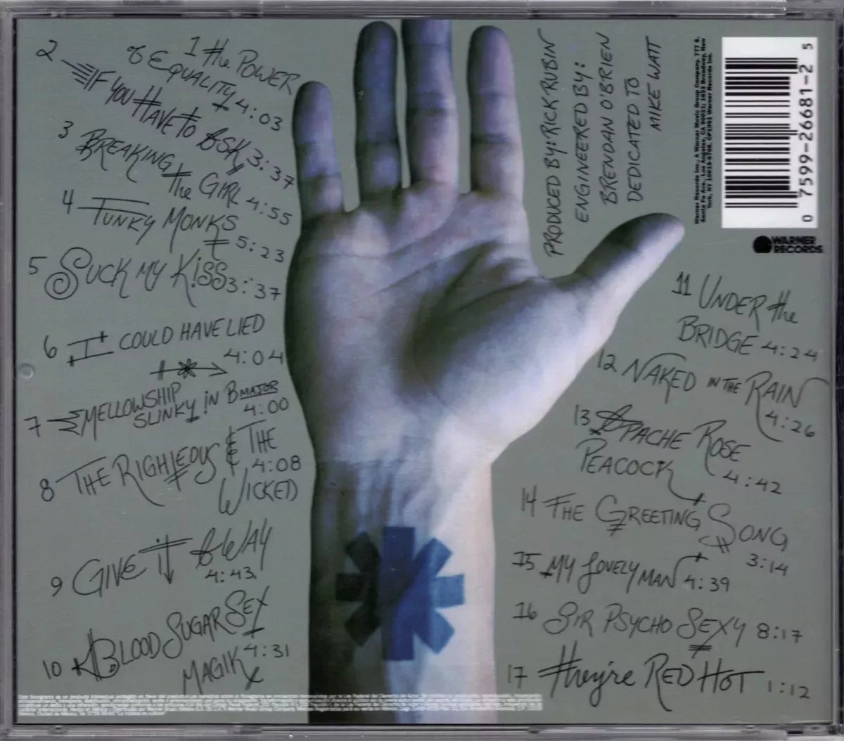Red Hot Chili Peppers Blood Sugar Sex Magik Disco Cd