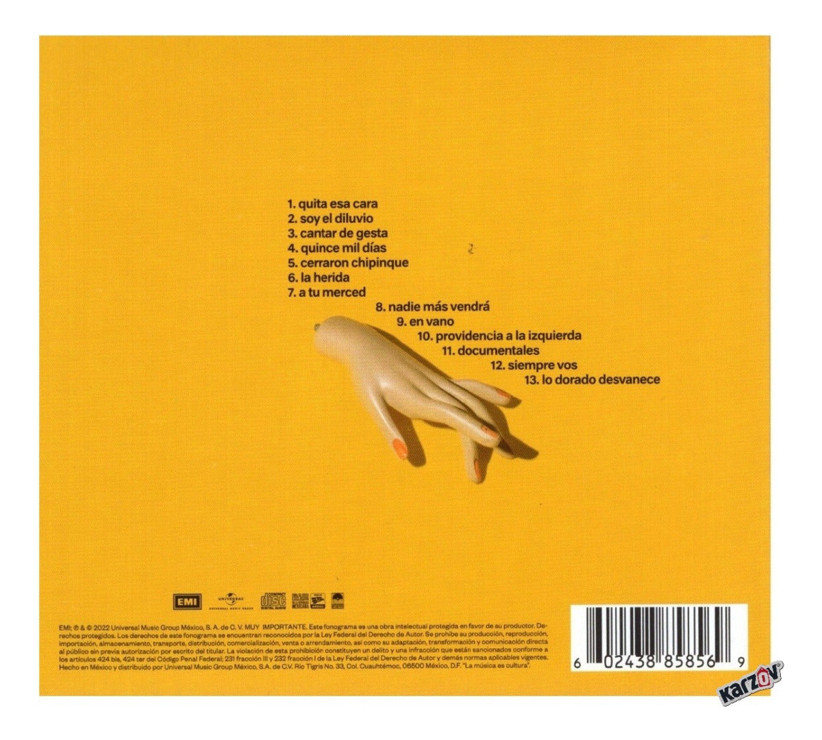 José Madero Giallo Disco Cd