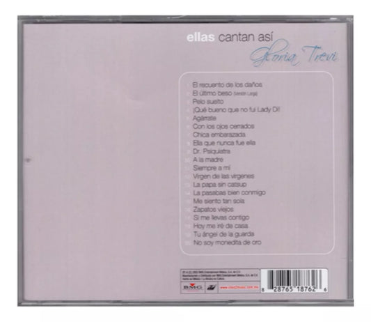 Gloria Trevi - Ellas Cantan Así - Disco Cd (20 Canciones)