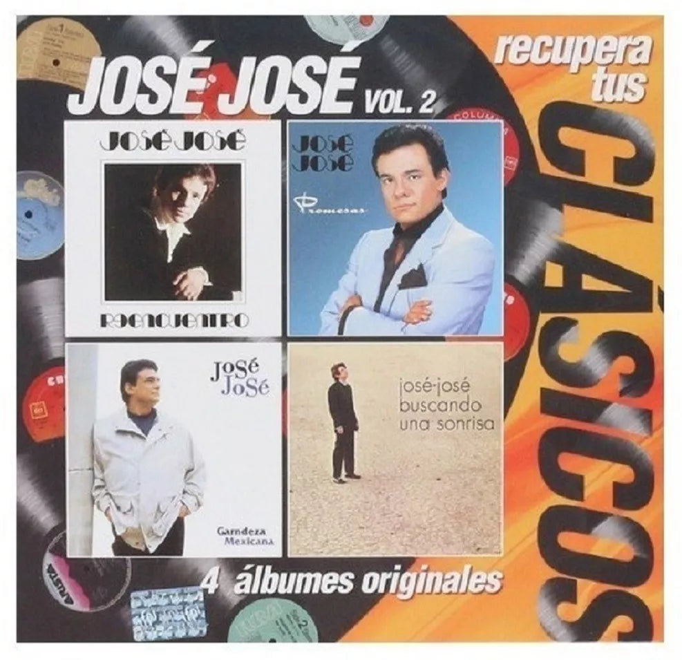 Jose Jose - Recupera Tus Clasicos Volumen 2 - 4 Discos Cd