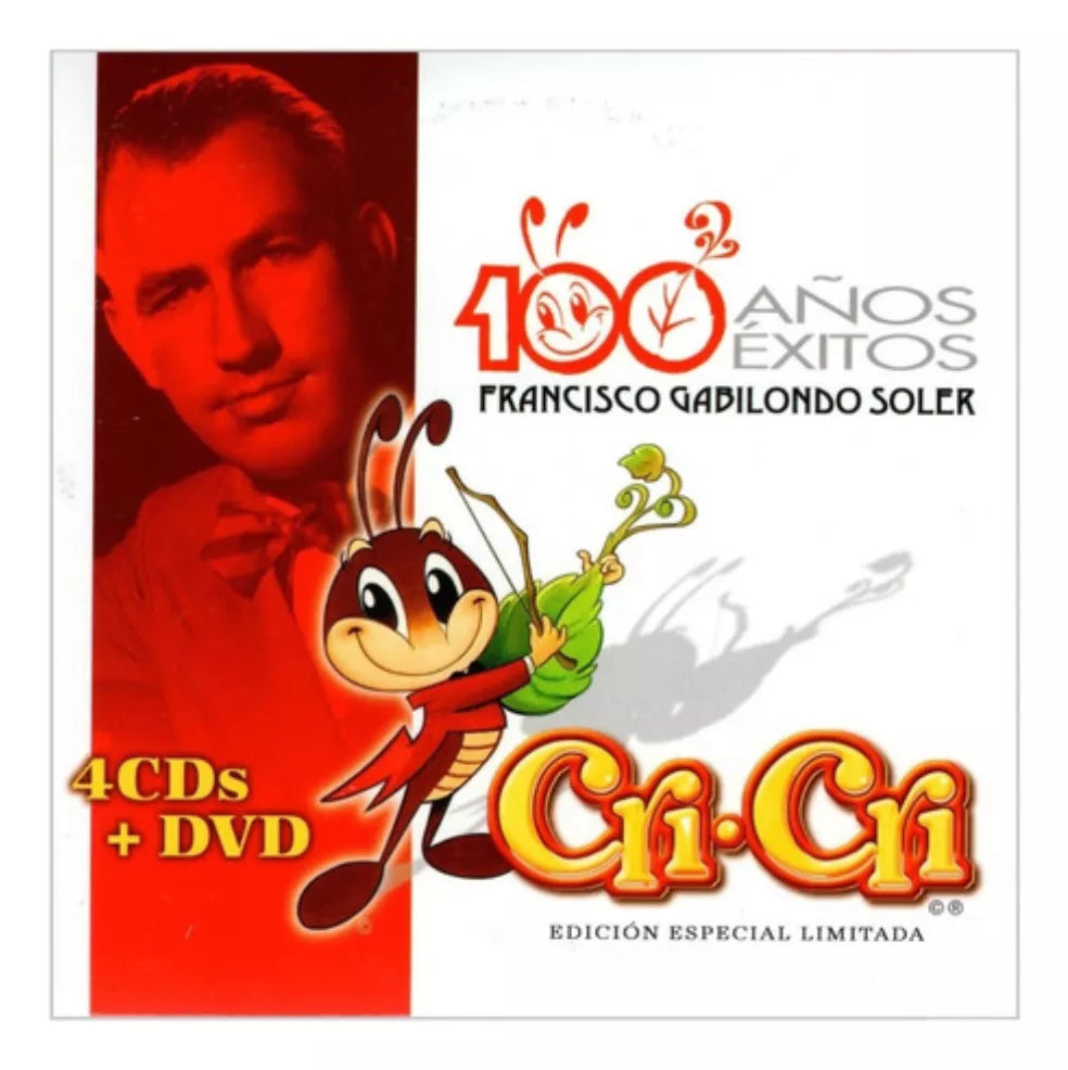 Cri - Cri 100 Años 100 Exitos Box 4 Discos Cd + Dvd