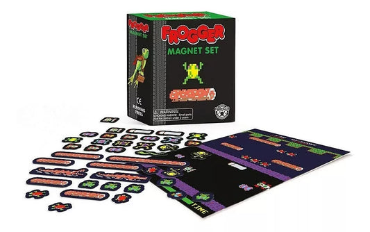 Mini Set De Imanes Frogger Running Press Videojuego Arcade