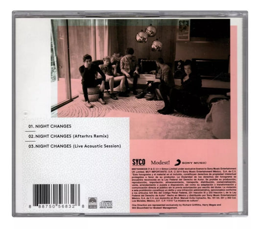 One Direction - Night Changes - Disco Cd (03 Canciones)