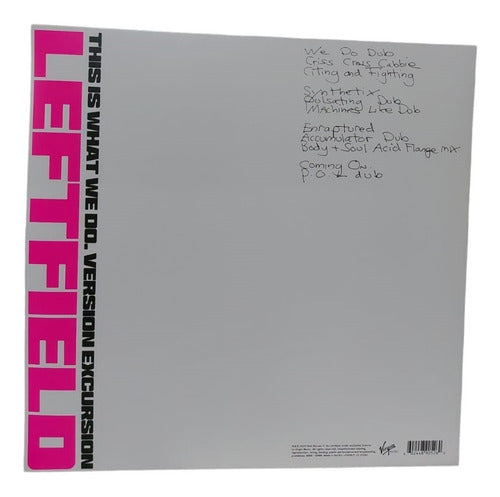 Leftfield / This Is What We Do - Version Excursion / Pink Rosa 2 Lp Vinyl