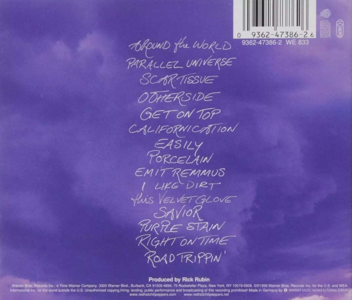 Red Hot Chili Peppers - Californication - Disco Cd -