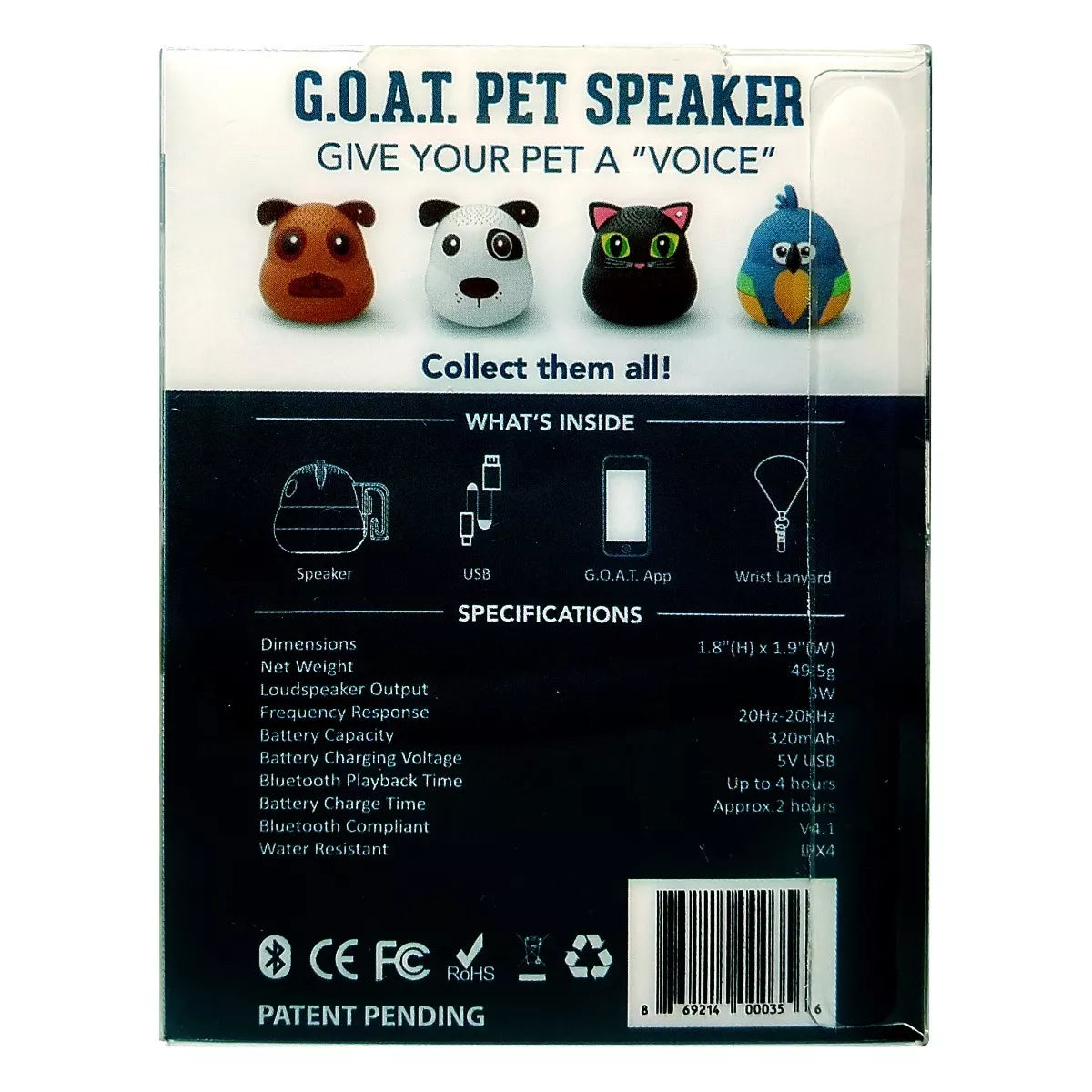 Bocina para Perros Bluetooth Goat Perro Mascota