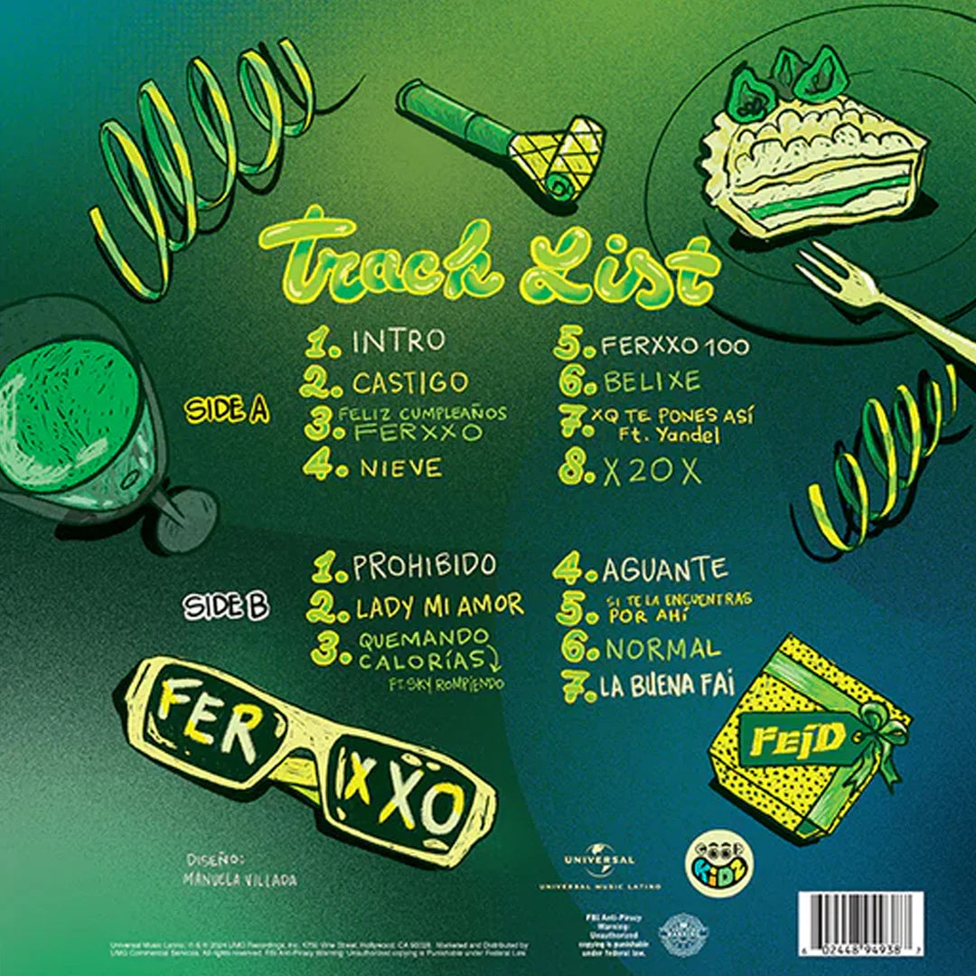 Feid Feliz Cumpleaños Ferxxo Te Pirateamos El Album Lp Vinyl