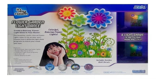 Flores De Jardin Lampara De Pared Led Con Sticker Jardin