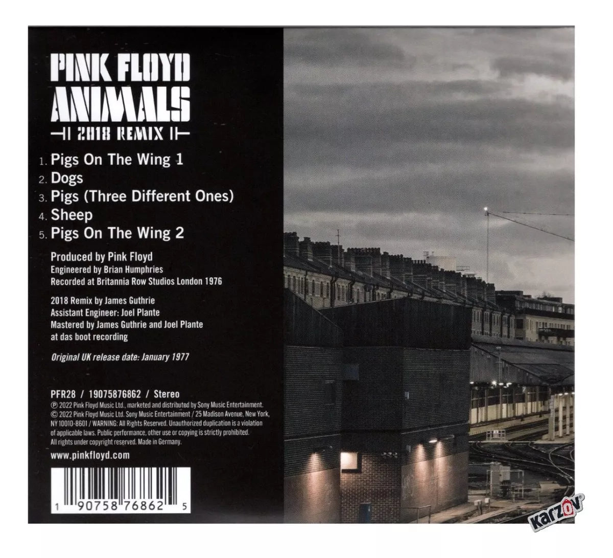 Pink Floyd Animals 2018 Remix Digipack Disco Cd